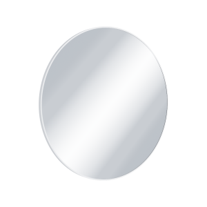 Excellent Virro Lustro Łazienkowe 80 Cm Okrągłe Biały Mat