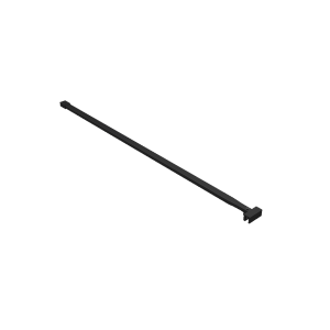 Excellent Vidoq Wspornik Kabiny Walk-In 120 Cm Do Docięcia Czarny Mat
