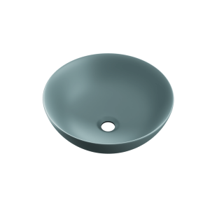 Excellent Luqa Umywalka Nablatowa 40 Cm Okrągła Mint Blue Mat