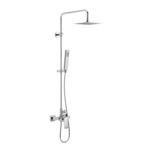 Excellent Keria Zestaw Prysznicowy Z Deszczownicą 20 Cm Chrom