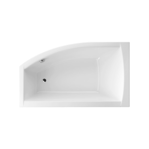 Excellent Magnus Wanna Narożna 150X85 Cm Lewa Bialy Połysk