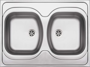 ZLEW  80X60 2KOM NAKŁADANY DEANTE