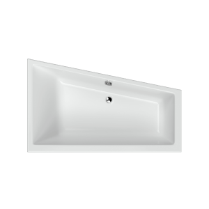 Excellent M-Sfera Slim Wanna Narożna 160X95 Cm Prawa Bialy Połysk