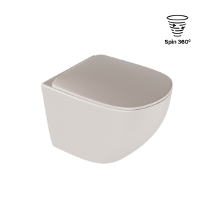Excellent Miska Luqa Wc Wisząca Bezrantowa Spłukiwania 48 360 Cappucino Mat