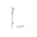 ZESTAW ECOSTAT SELECT E 120 COMBI 90 CM BIAŁY/CHROM HANSGROHE