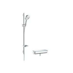 ZESTAW ECOSTAT SELECT E 120 COMBI 90 CM BIAŁY/CHROM HANSGROHE
