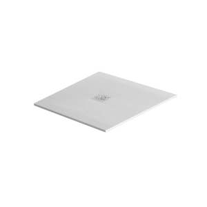 Excellent Arda Brodzik Kwadratowy 90X90 Cm Kompozytowy Biały