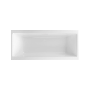 Excellent Pryzmat Slim 2.0 Wanna Prostokątna 170X75 Cm Biały Połysk
