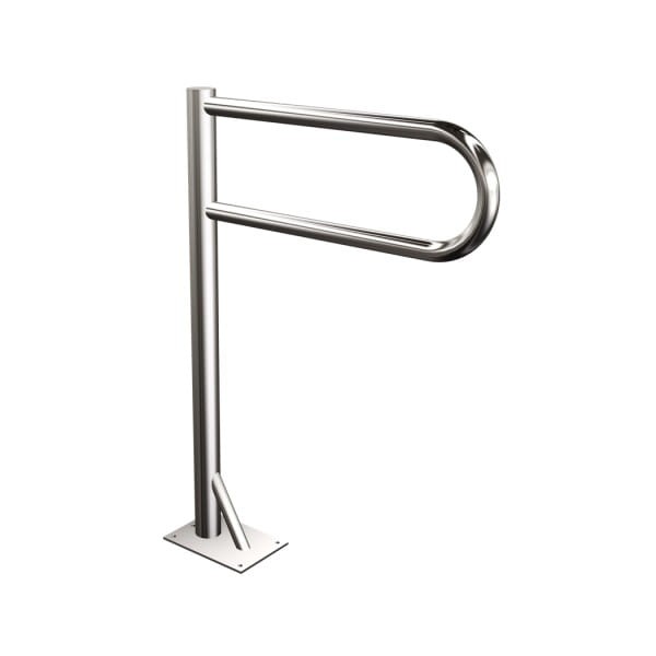 PORĘCZ KATOWA PRAWA 60X60 CM STAL NIERDZ. POLER