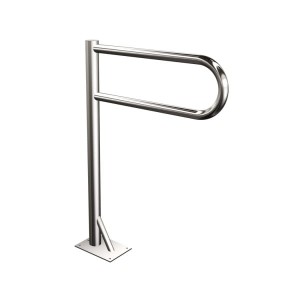 PORĘCZ KATOWA PRAWA 60X60 CM STAL NIERDZ. POLER