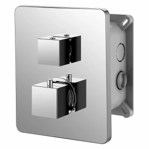 Bateria termostatyczna podtynkowa 2 wyjścia QUADRO Vedo  CHROM