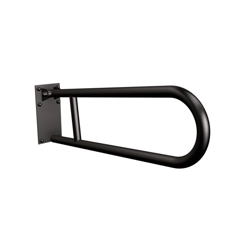 PORĘCZ UCHYLNA 60 CM Z PŁYTĄ KOLOR CZARNY MAT ANDEX