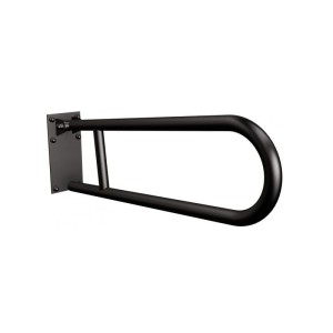 PORĘCZ UCHYLNA 60 CM Z PŁYTĄ KOLOR CZARNY MAT ANDEX