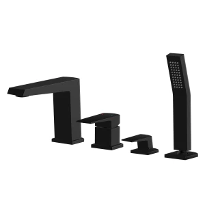 Bateria wannowa 4-otworowa Vedo SETTE NERO CZARNY MAT