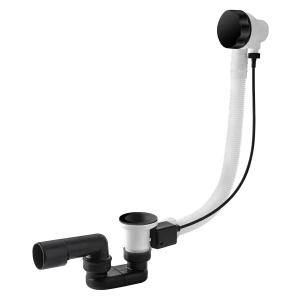 Przelew wannowy z korkiem automatycznym 60 CLASSIC I 57cm Vedo  CZARNY MAT