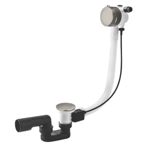 Przelew wannowy z korkiem automatycznym 60 MINIMALISTA II 57cm Vedo  SZCZOTKOWANY NIKIEL