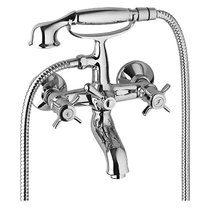 Bateria wannowa z zestawem natryskowym Vedo VICTORIAN CHROM