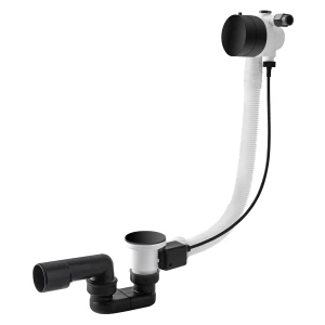 Przelew wannowy z korkiem automatycznym 100 MINIMALISTA II 100cm Vedo  CZARNY MAT