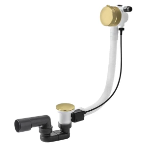 Przelew wannowy z korkiem automatycznym 60 MINIMALISTA II 57cm Vedo  SZCZOTKOWANE ZŁOTO