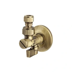 Zawór kątowy do baterii CLASSIC 1/2” x 1/2”/ 3/8”/ M10 Vedo  BRĄZ ANTYCZNY