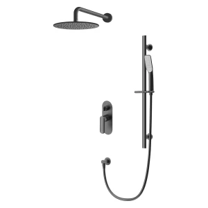 Kompletny system natryskowy podtynkowy IV 25 Vedo ALETTA NERO CZARNY MAT