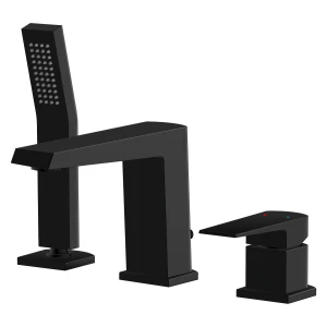 Bateria wannowa 3-otworowa Vedo SETTE NERO CZARNY MAT