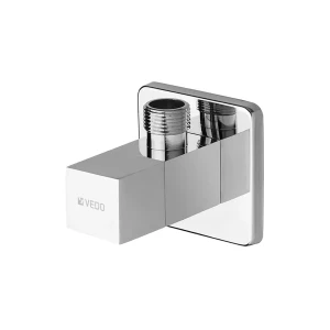 Zawór kątowy do baterii kwadratowy DUE 1/2x3/8" Vedo  CHROM