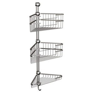 KOSZ POTRÓJNY NAROŻNY CHROM ANDEX CLASSIC