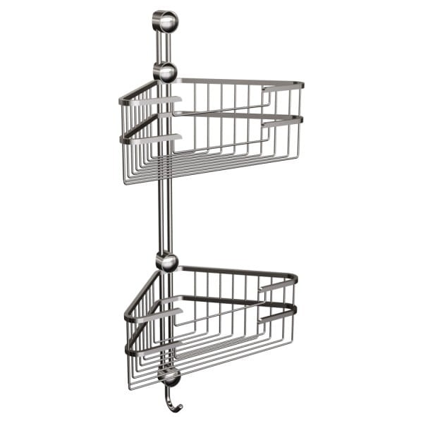 KOSZ PODWÓJNY NAROŻNY CHROM ANDEX CLASSIC 073CC