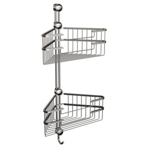 KOSZ PODWÓJNY NAROŻNY CHROM ANDEX CLASSIC