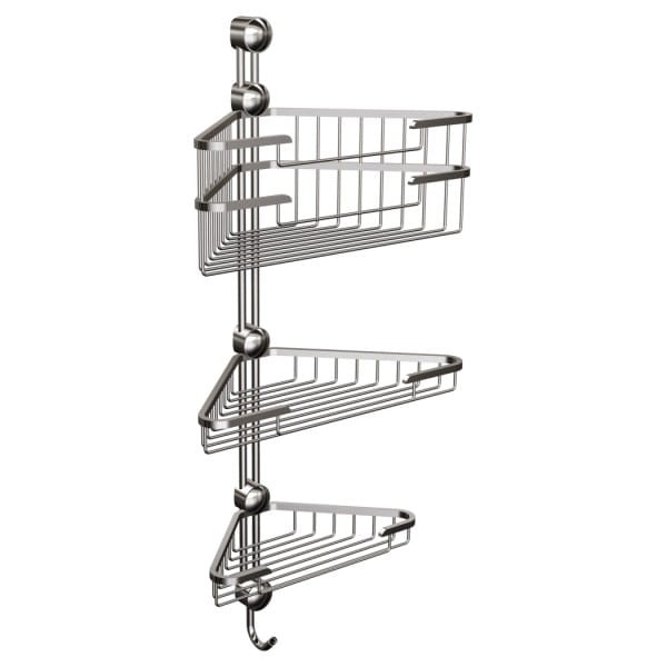 PÓŁKA POTRÓJNA NAROŻNA CHROM ANDEX CLASSIC