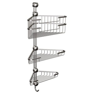 PÓŁKA POTRÓJNA NAROŻNA CHROM ANDEX CLASSIC