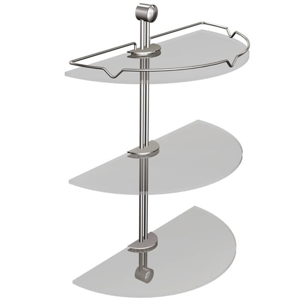 036CCPÓŁKA POTRÓJNA PÓŁOKRĄGŁA CHROM ANDEX CLASSIC