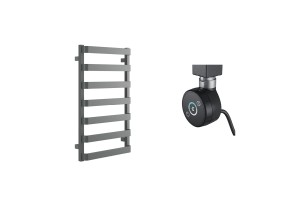 GRZEJNIK METEOR 85X50 EXCELLENT SZARY METALIK ELEKTRYCZNY