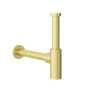 SYFON UMYWALKOWY TUBA SZCZOTKOWANY MOSIĄDZ PVD DAMIXA