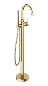 BATERIA WANNOWA STOJACA SILHOUET SZCZOTKOWANY MOSIĄDZ DAMIXA