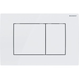 PRZYCISK DELTA20 PROSTOKĄTNY BIAŁY GEBERIT