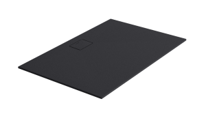 BRODZIK PROSTOKĄTNY 120x90x1,5 CM LAVANO CZARNY EXCELLENT