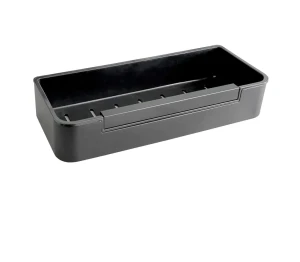 KOSZYK 29X12X5.5 ZE ŚCIĄGACZKĄ/CZARNY MAT WKŁAD Z TWORZYWA CZARNY STELLA