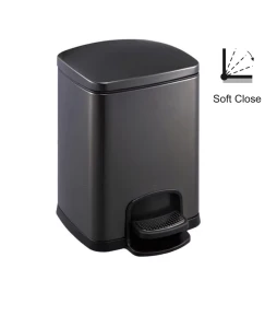 KOSZ 12L CZARNY MAT  PREMIUM PROSTOKĄT STELLA