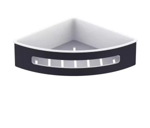 KOSZYK 20.5X20.5X5.5 ZE ŚCIĄGACZKĄ/CZARNY MAT WKŁAD Z TWORZYWA BIAŁY STELLA