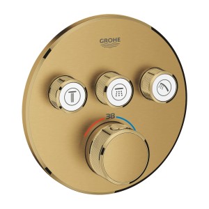 BATERIA PODTYNKOWA TERM. SMART CONTROL 3 WYJŚCIA GROHE ROZ. OKR. BRUSHED COOL SUNRISE